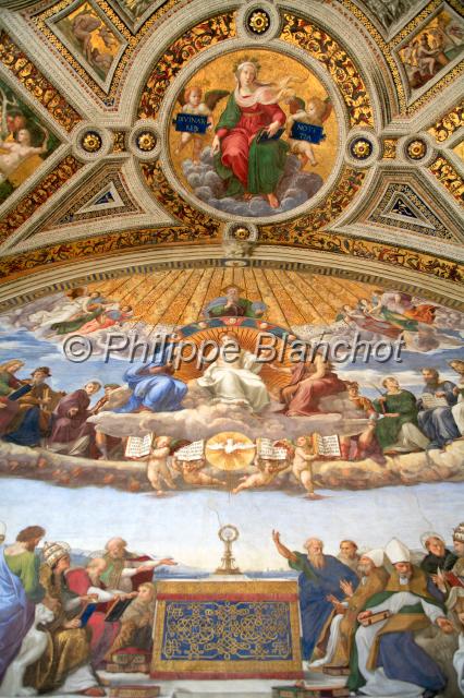 italie rome 06.JPG - Plafond galerie, musée du VaticanRome, Italie